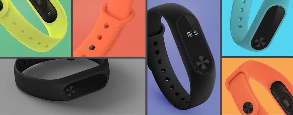 XIAOMI MI BAND STRAP 2 - NÁHRADNÍ NÁRAMEK růžový modrž bílý bílej červenej červená modrá zelená